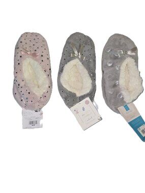 Fuzzy Ballerina Slipper Socks House Ballet Slippers Size Small 6-1/2-7